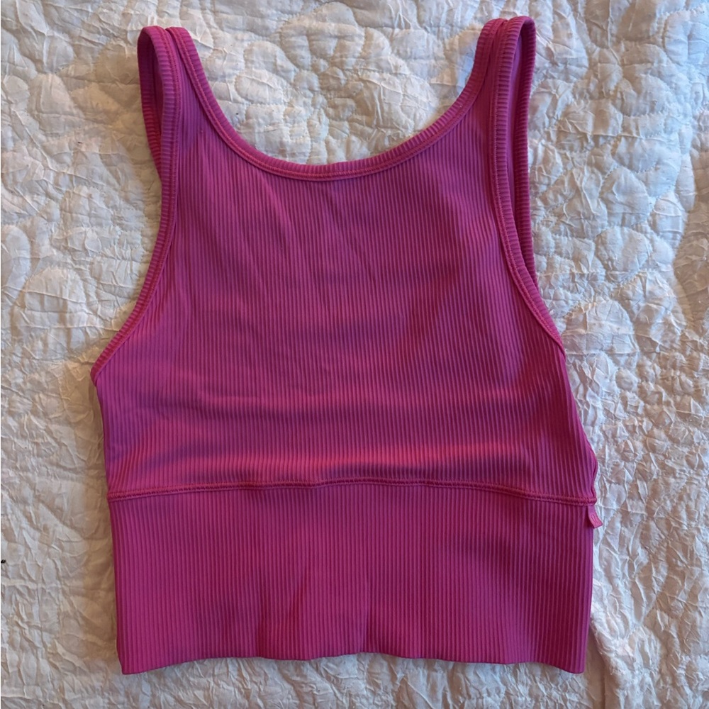 lululemon ribbed power pivot sonic pink